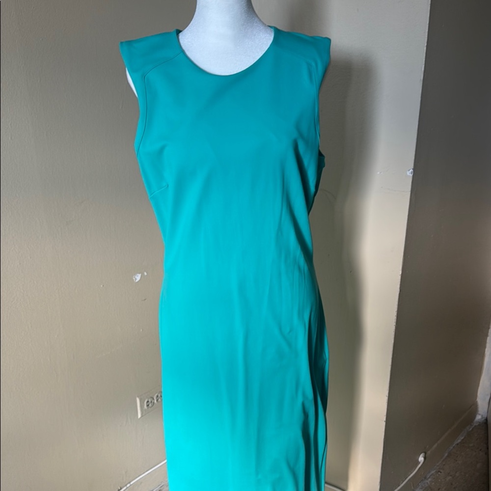 NWT Bebe Bodycon MIDI Dress Size XL Teal